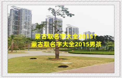 蒙古取名字大全2015？蒙古取名字大全2015男孩